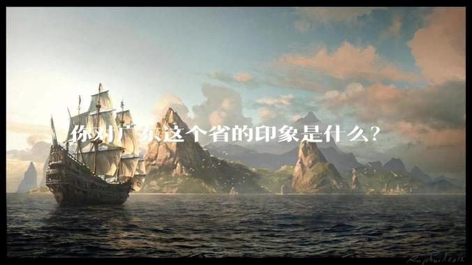你对广东这个省的印象是什么？