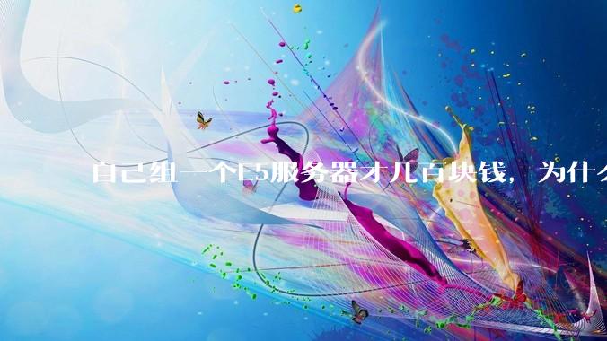 自己组一个E5服务器才几百块钱，为什么去阿里云租这么贵?